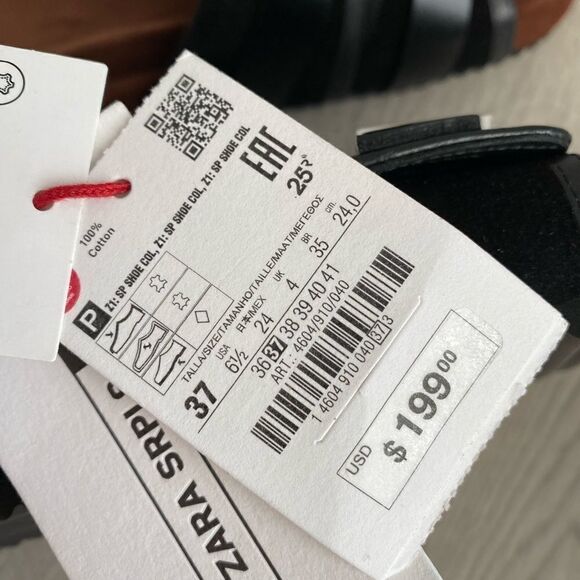 Zara SNDL PLN PL SRPLS 6.5 sandals flats - Picture 4 of 6